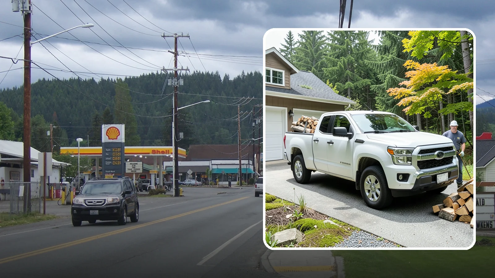 Garage Delivery in Granite Falls, Snohomish County, WA - Firewood delivered directly into your garage to keep it dry and close at hand.