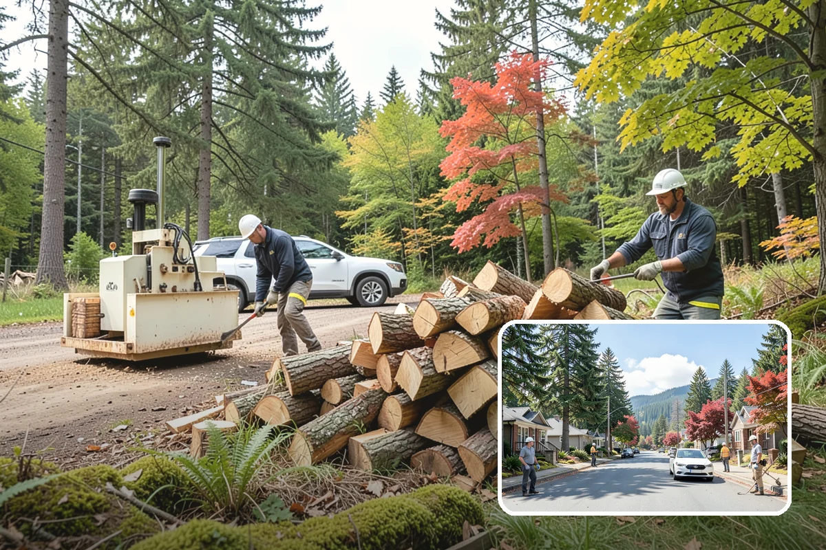 Garage Delivery in Hunts Point, King County, WA - Wood stays completely dry indoors