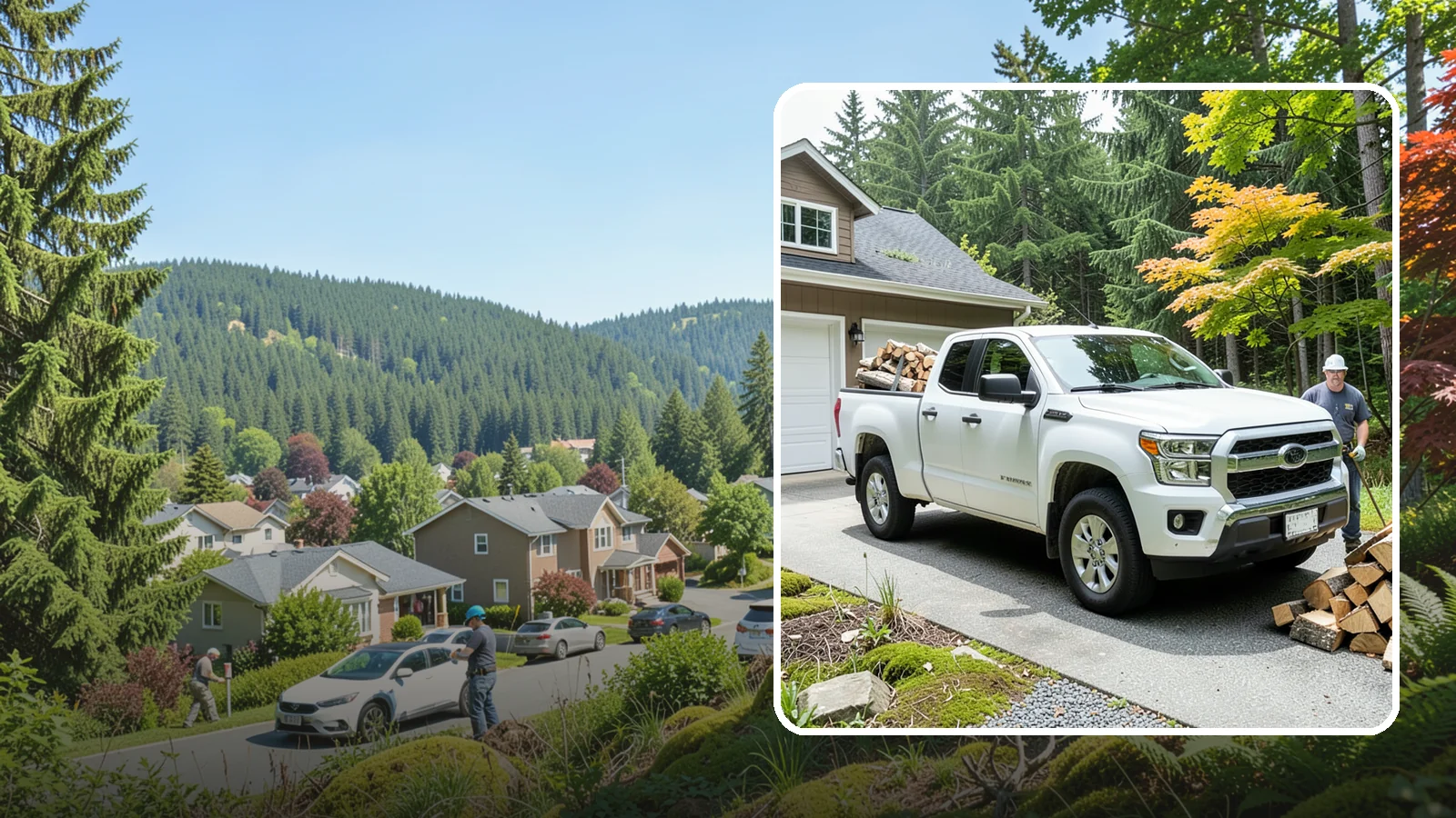 Garage Delivery in Index, Snohomish County, WA - Firewood delivered directly into your garage to keep it dry and close at hand.