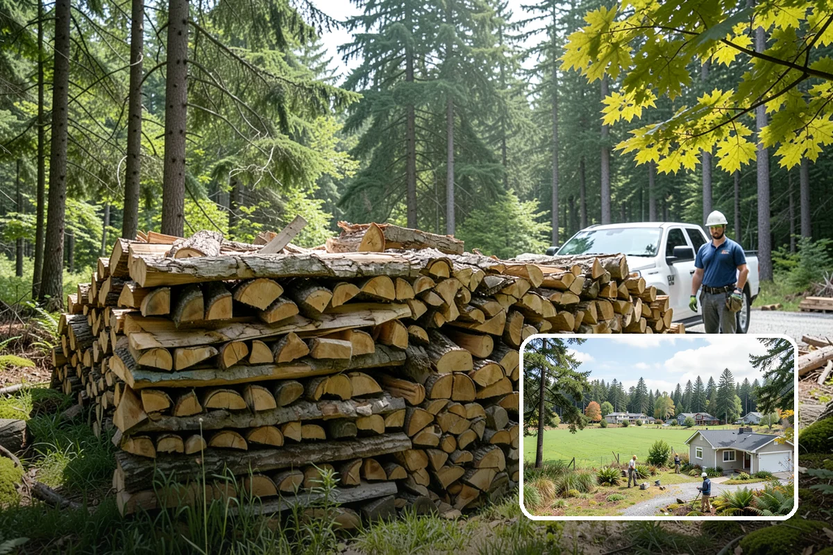 Garage Delivery in Lyman, WA - Wood stays completely dry indoors