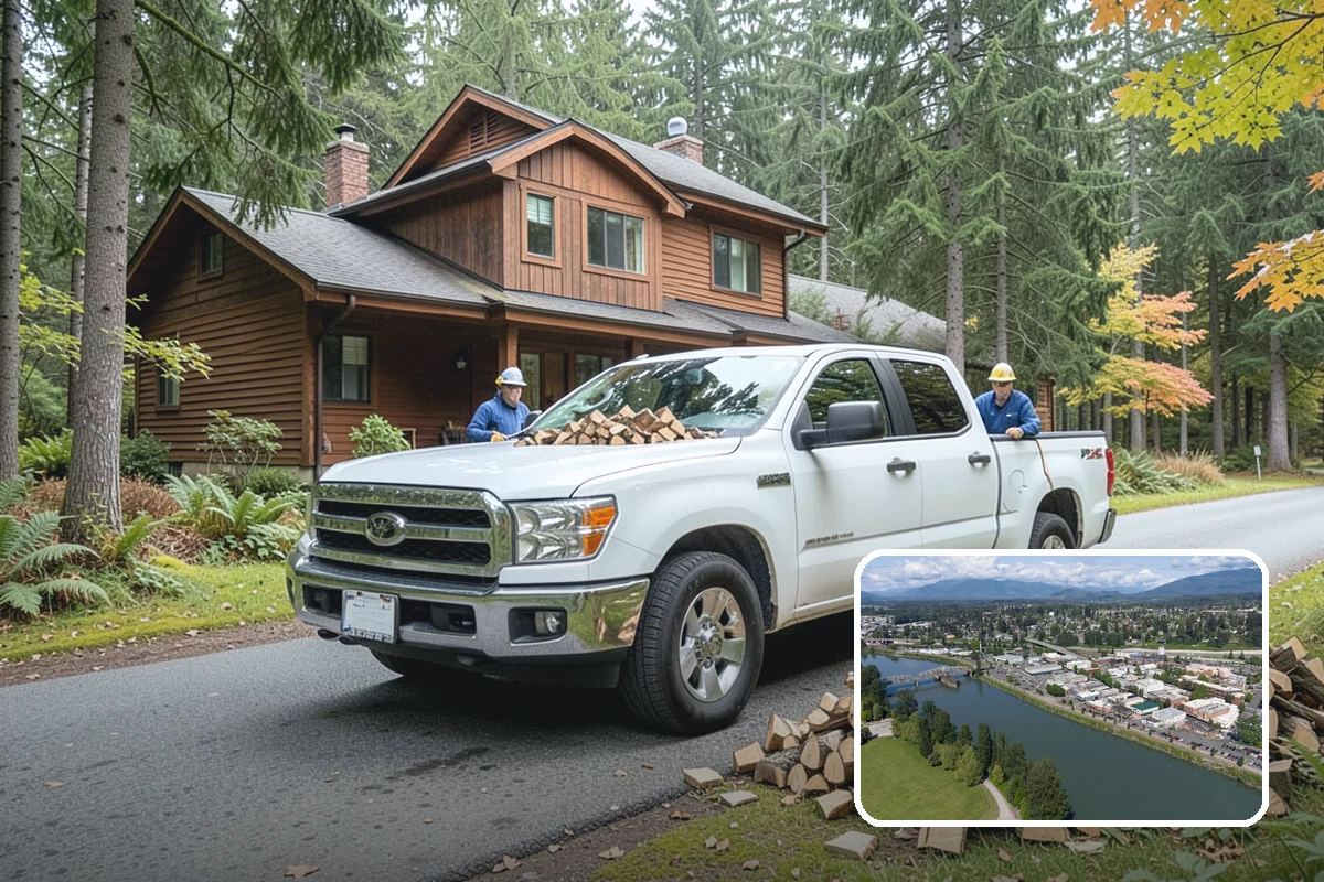 Garage Delivery in Mount Vernon, WA - Wood stays completely dry indoors