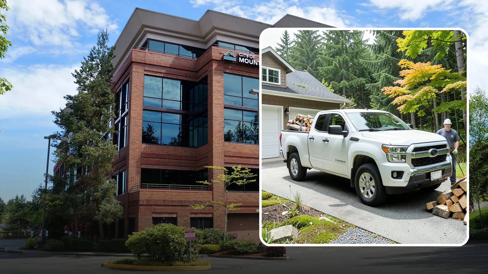 Garage Delivery in Mountlake Terrace, Snohomish County, WA - Firewood delivered directly into your garage to keep it dry and close at hand.