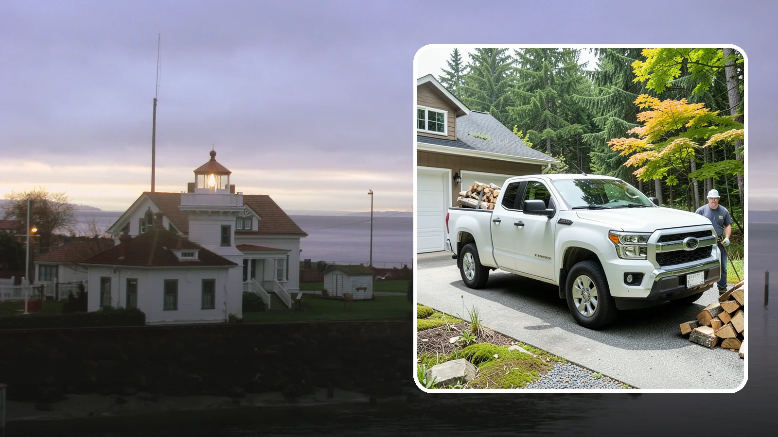 Garage Delivery in Mukilteo, Snohomish County, WA - Firewood delivered directly into your garage to keep it dry and close at hand.