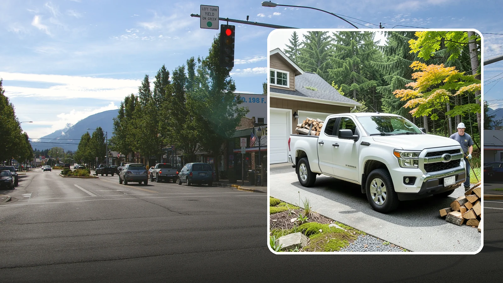Garage Delivery in North Bend, King County, WA - Firewood delivered directly into your garage to keep it dry and close at hand.