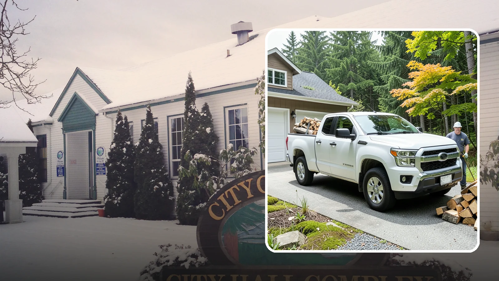 Garage Delivery in Pacific, King County, WA - Firewood delivered directly into your garage to keep it dry and close at hand.