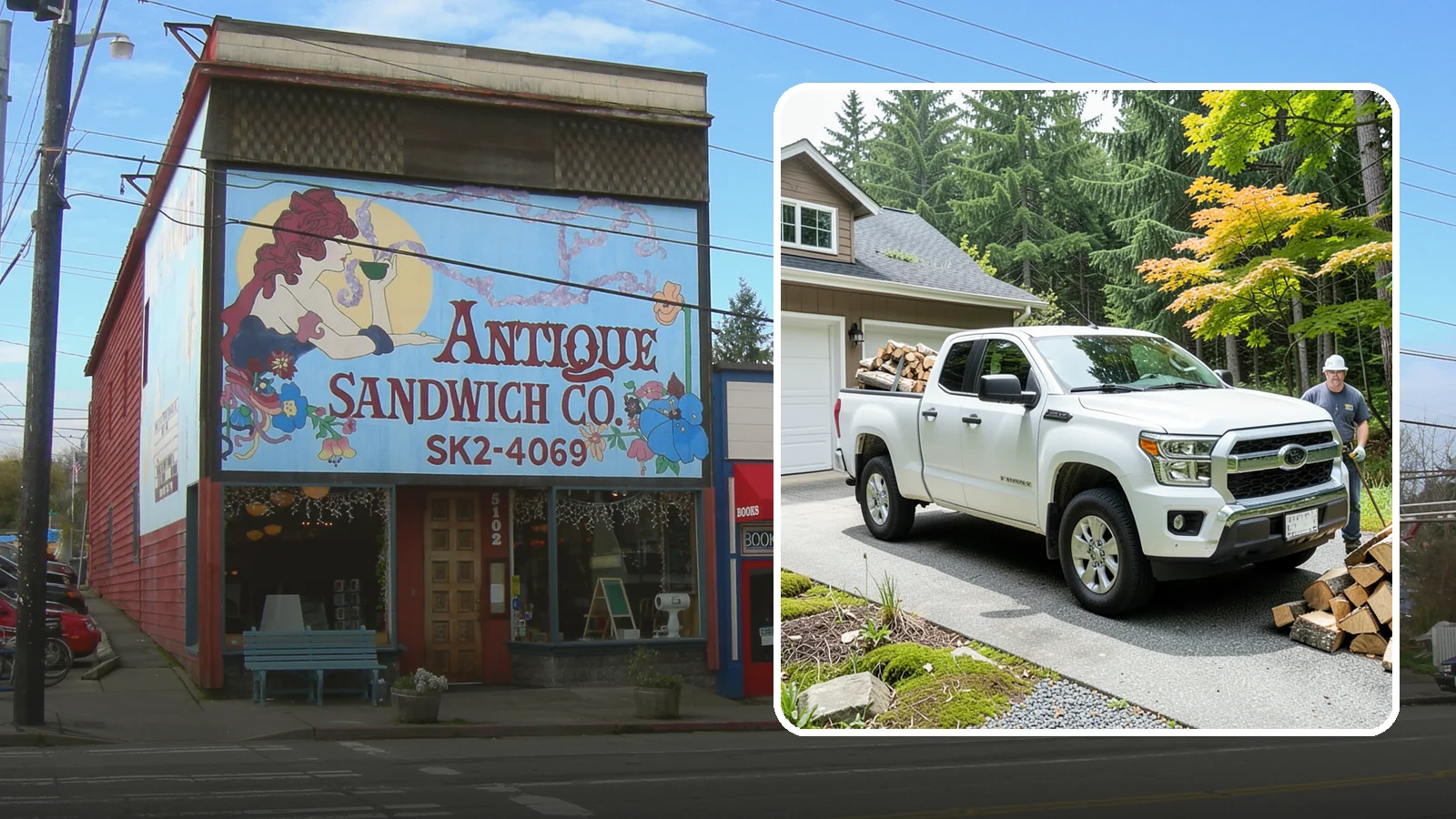 Garage Delivery in Ruston, Pierce County, WA - Firewood delivered directly into your garage to keep it dry and close at hand.