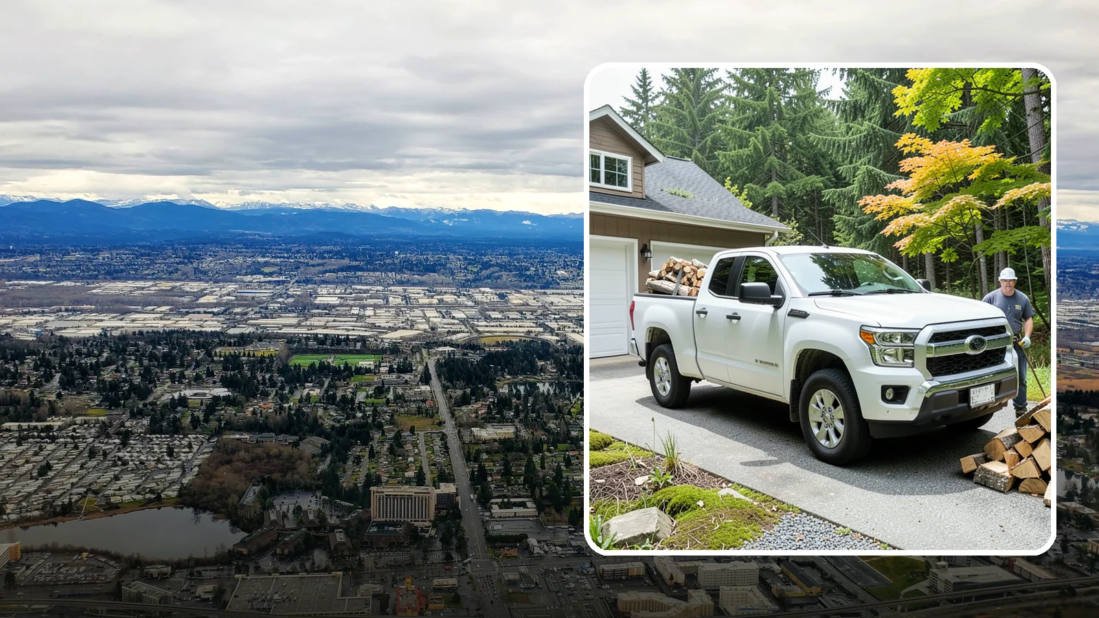 Garage Delivery in SeaTac, WA - Firewood delivered directly into your garage to keep it dry and close at hand.