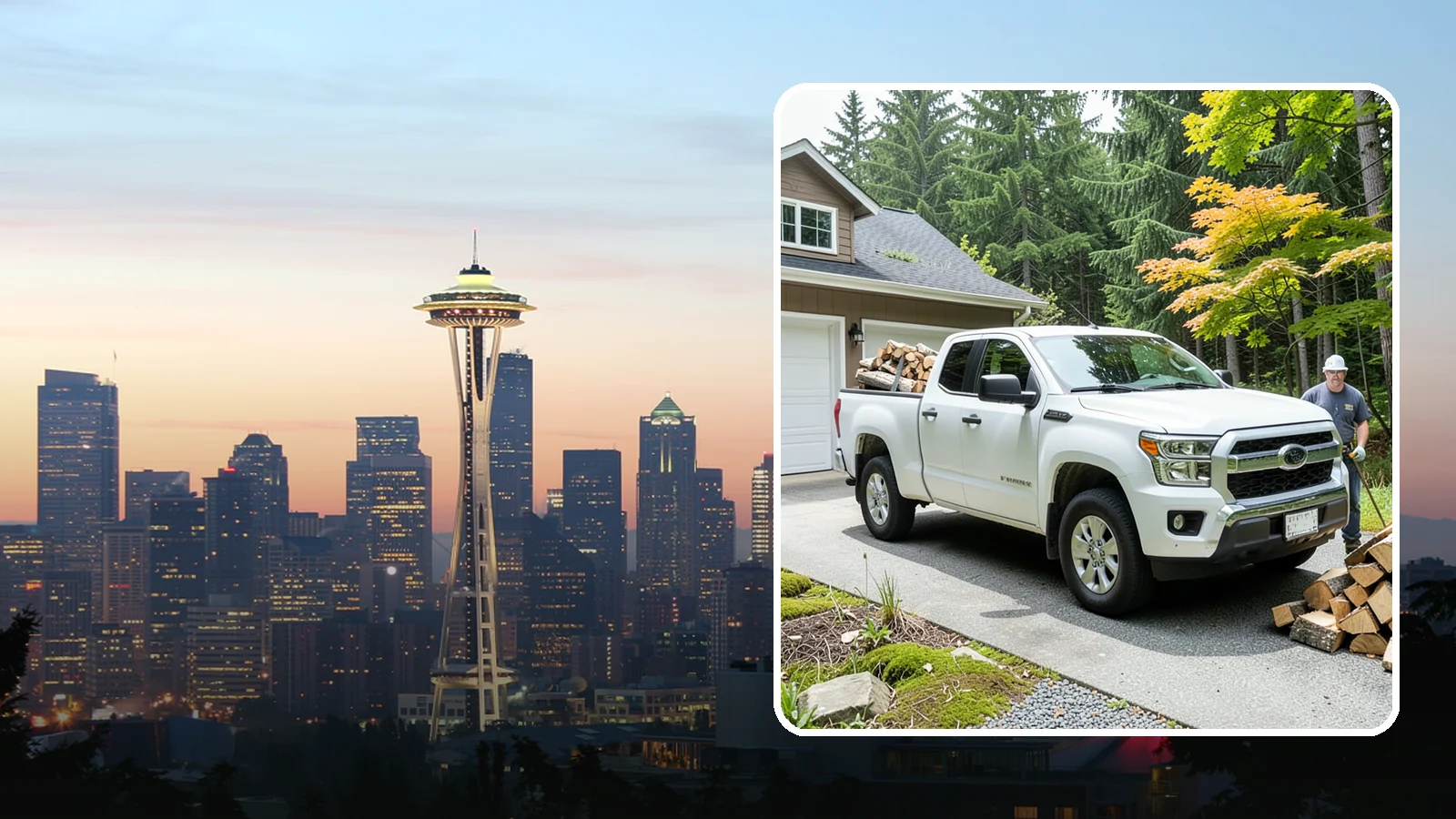 Garage Delivery in Seattle, King County, WA - Firewood delivered directly into your garage to keep it dry and close at hand.