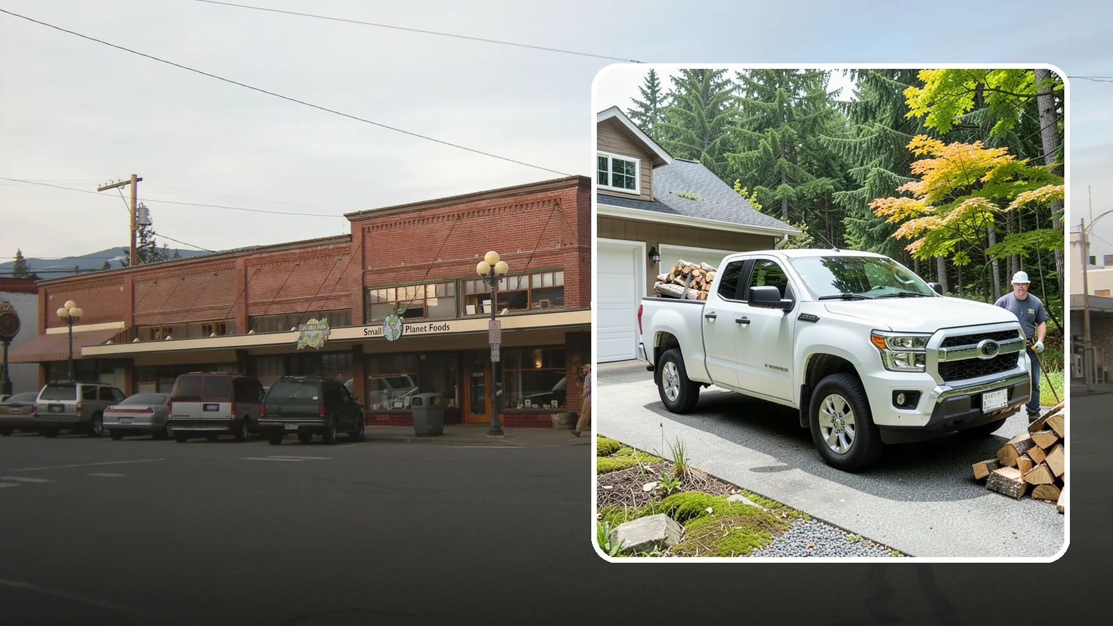 Garage Delivery in Sedro-Woolley, Skagit County, WA - Firewood delivered directly into your garage to keep it dry and close at hand.