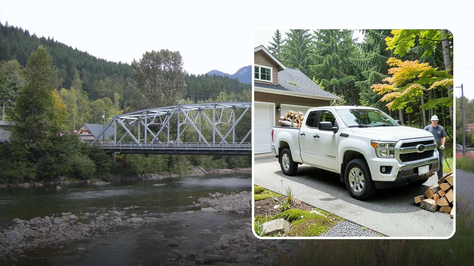 Garage Delivery in Skykomish, King County, WA - Firewood delivered directly into your garage to keep it dry and close at hand.