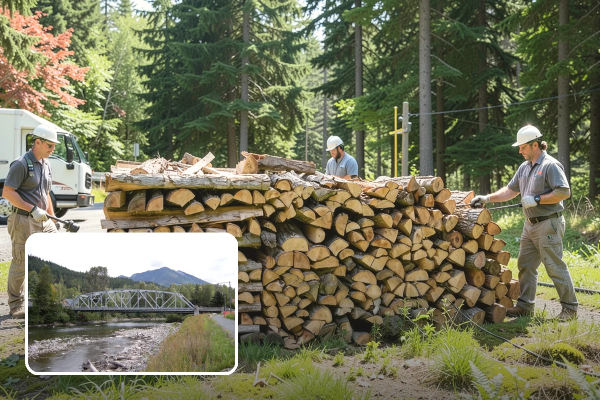 Garage Delivery in Skykomish, King County, WA - Wood stays completely dry indoors