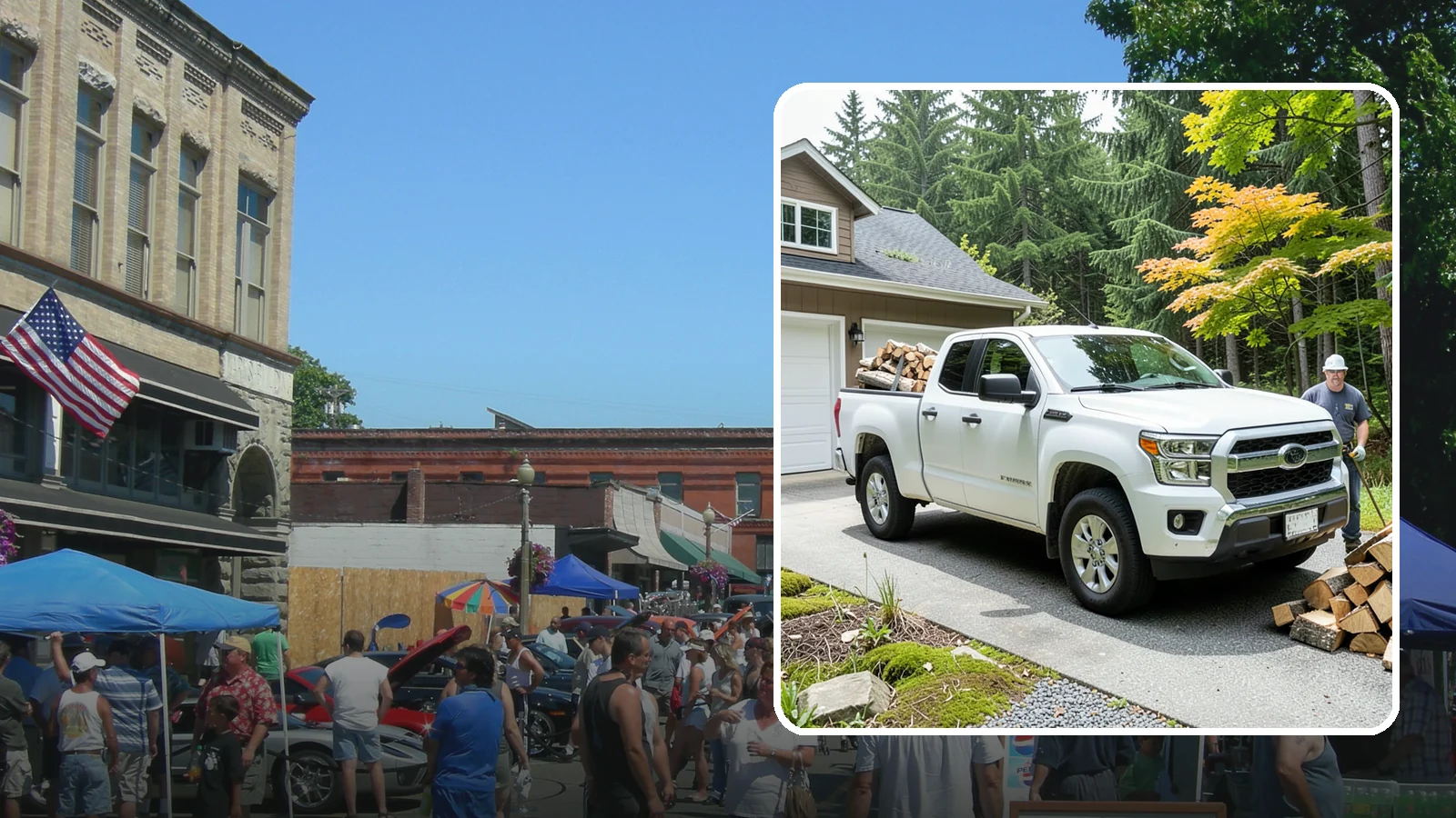 Garage Delivery in Snohomish, Snohomish County, WA - Firewood delivered directly into your garage to keep it dry and close at hand.