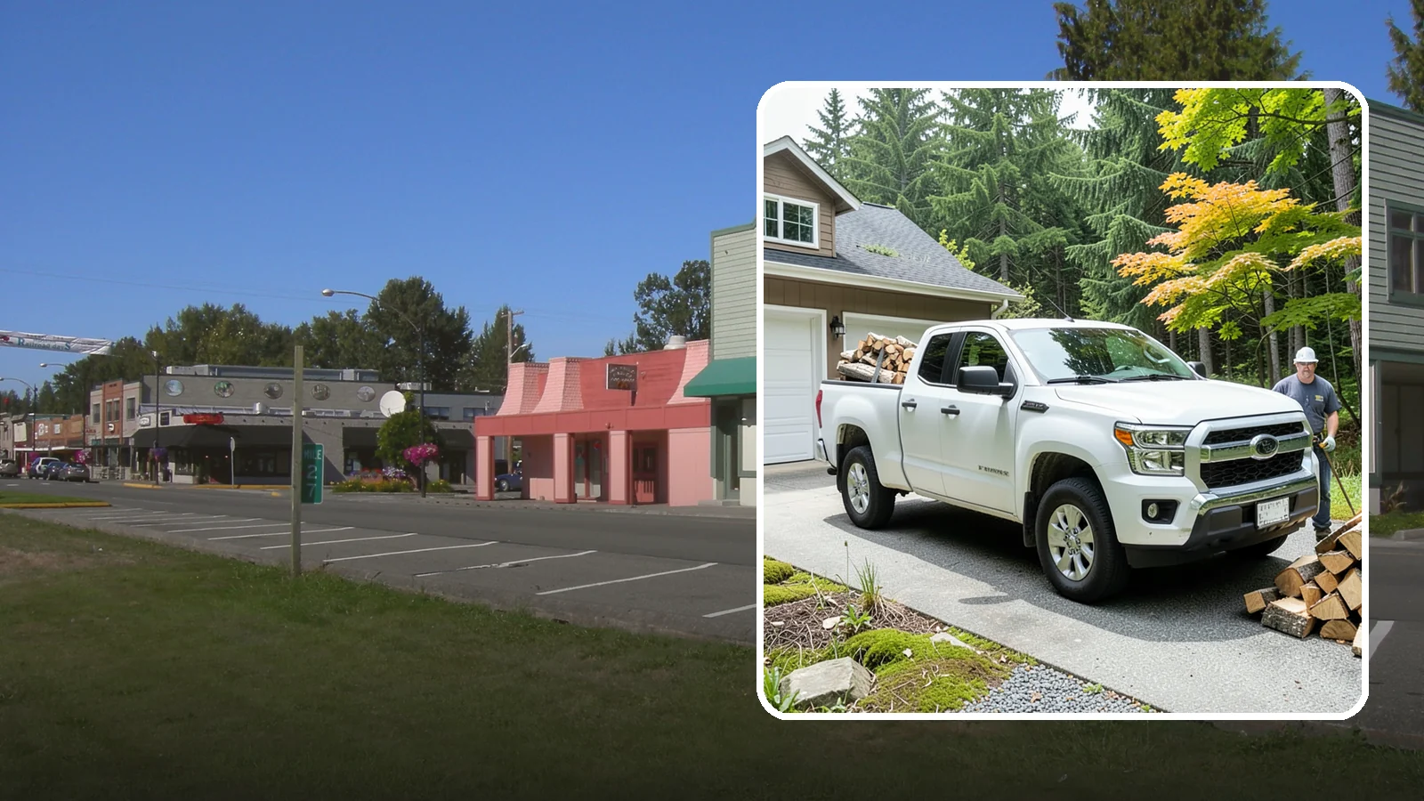 Garage Delivery in Snoqualmie, King County, WA - Firewood delivered directly into your garage to keep it dry and close at hand.