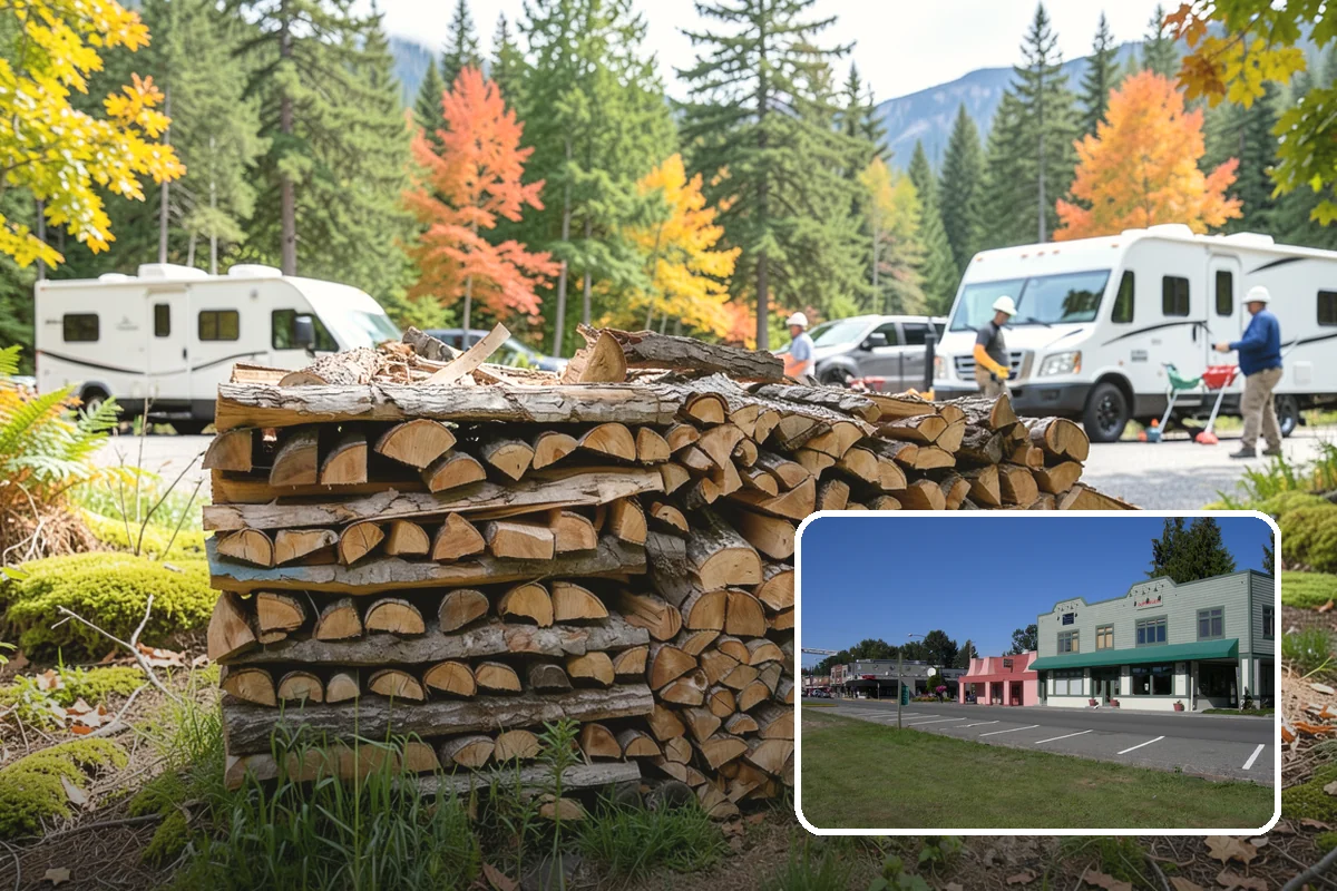 Garage Delivery in Snoqualmie, King County, WA - Wood stays completely dry indoors