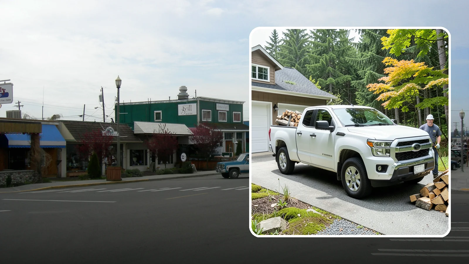 Garage Delivery in Stanwood, Snohomish County, WA - Firewood delivered directly into your garage to keep it dry and close at hand.