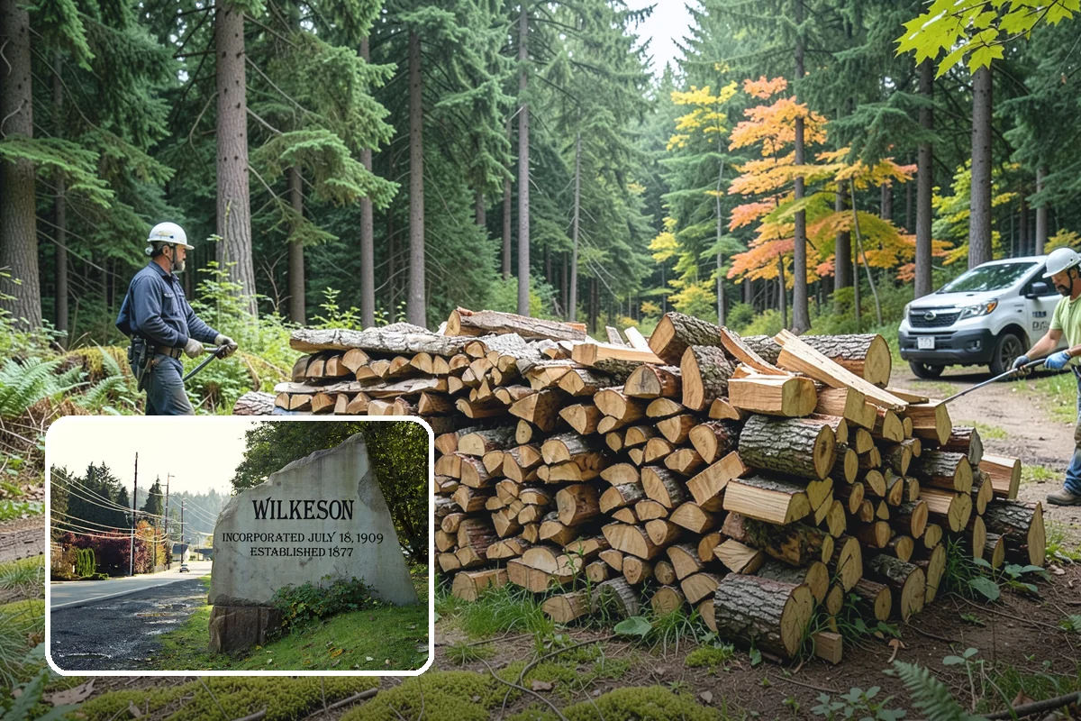 Garage Delivery in Wilkeson, Pierce County, WA - Wood stays completely dry indoors