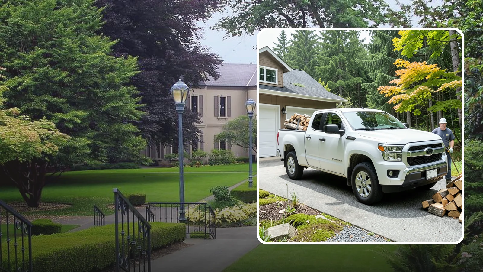 Garage Delivery in Woodinville, King County, WA - Firewood delivered directly into your garage to keep it dry and close at hand.