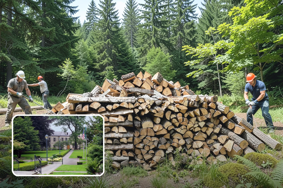 Garage Delivery in Woodinville, King County, WA - Wood stays completely dry indoors
