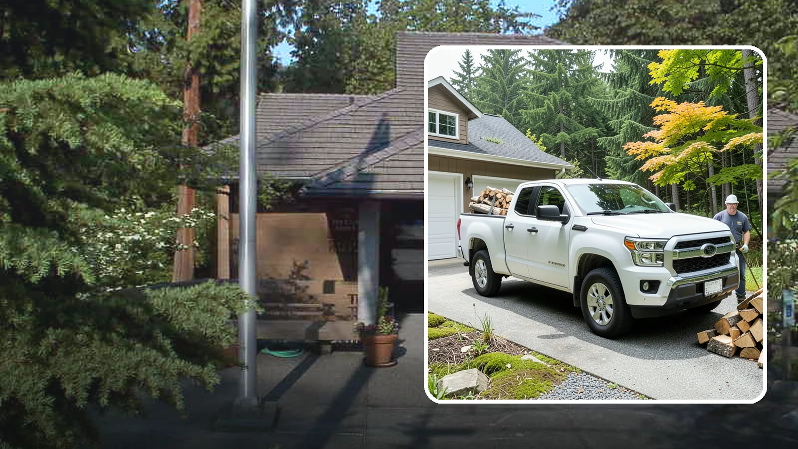 Garage Delivery in Yarrow Point, King County, WA - Firewood delivered directly into your garage to keep it dry and close at hand.