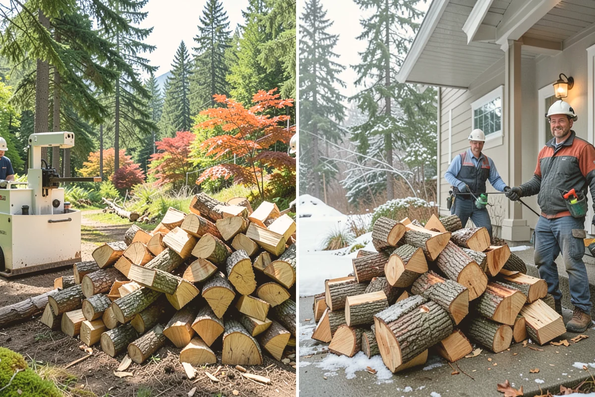 Green Firewood in Algona, King County, WA - We cut and split fresh wood to your requested size