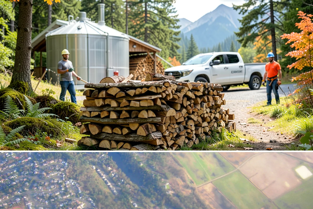 Green Firewood in Algona, King County, WA - Buy green firewood in spring or early summer so it has the warm, drier months to season before you need it.