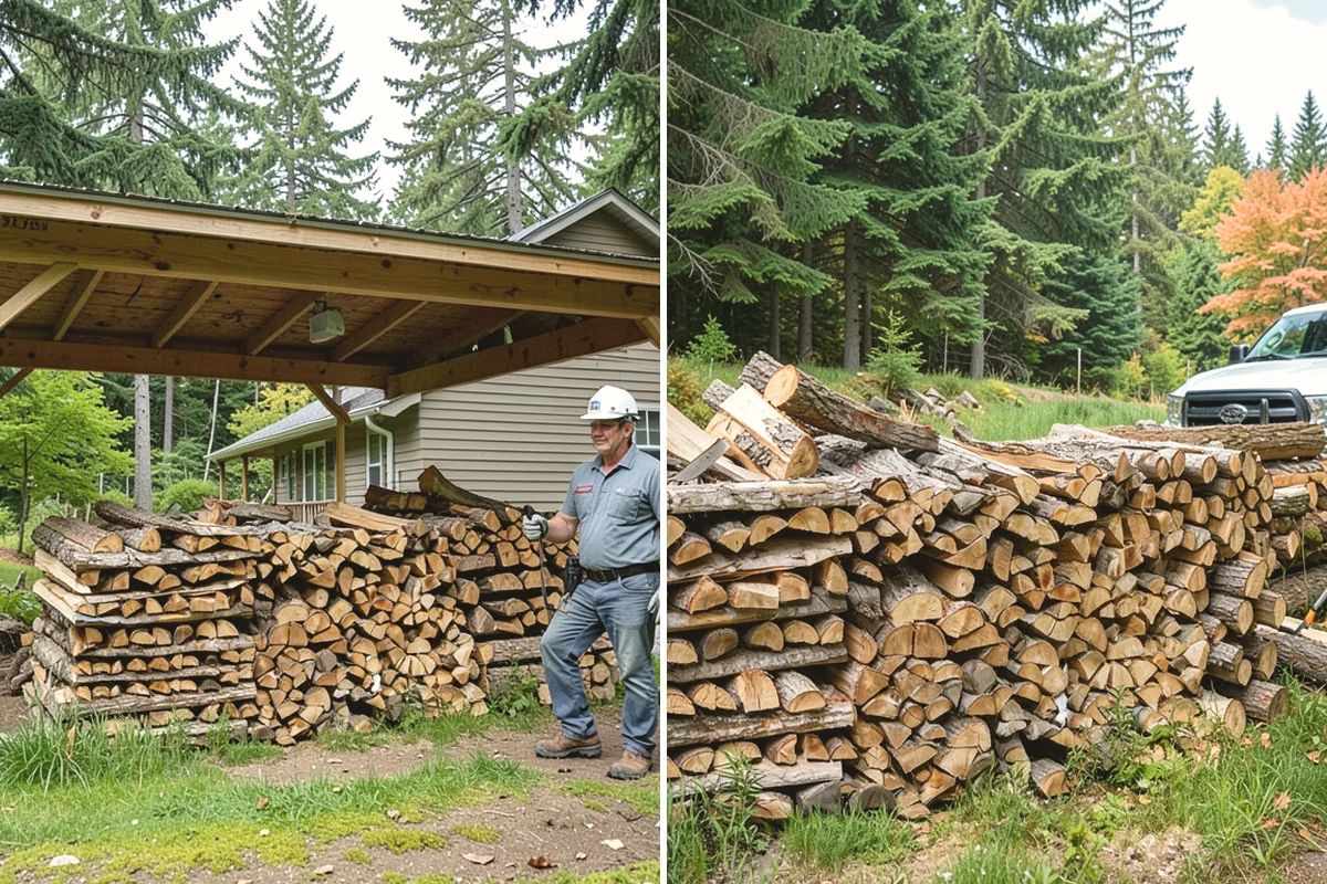 Green Firewood in Anacortes, Skagit County, WA - We cut and split fresh wood to your requested size
