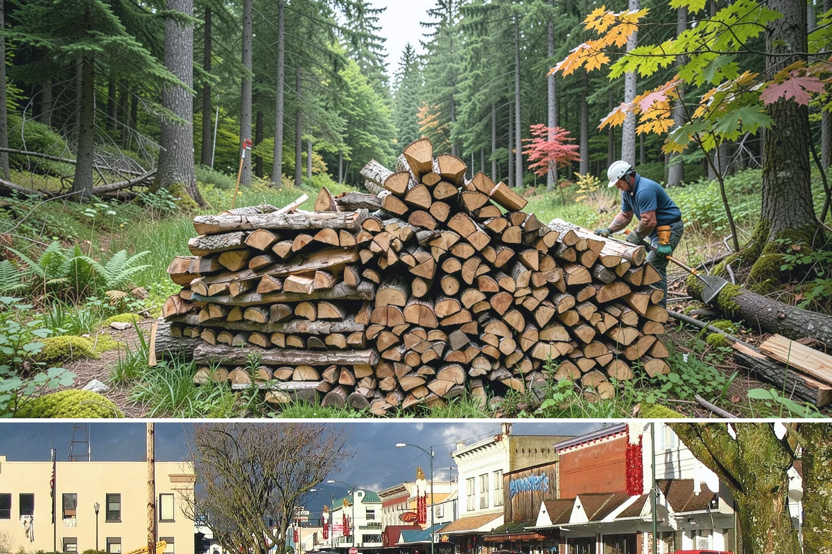 Green Firewood in Arlington, Snohomish County, WA - Buy green firewood in spring or early summer so it has the warm, drier months to season before you need it.