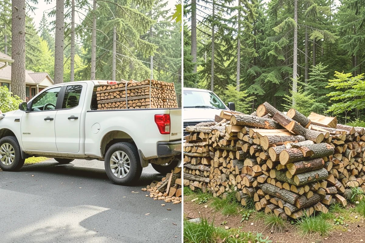 Green Firewood in Bellevue, King County, WA - We cut and split fresh wood to your requested size
