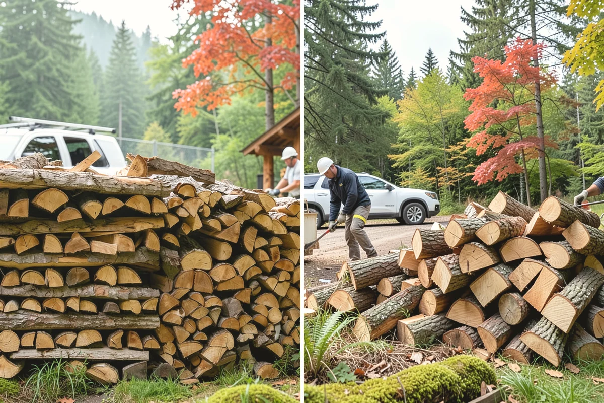 Green Firewood in Black Diamond, King County, WA - We cut and split fresh wood to your requested size