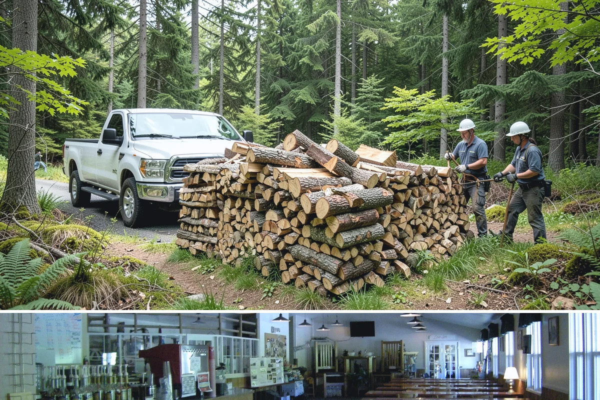 Green Firewood in Black Diamond, King County, WA - Buy green firewood in spring or early summer so it has the warm, drier months to season before you need it.
