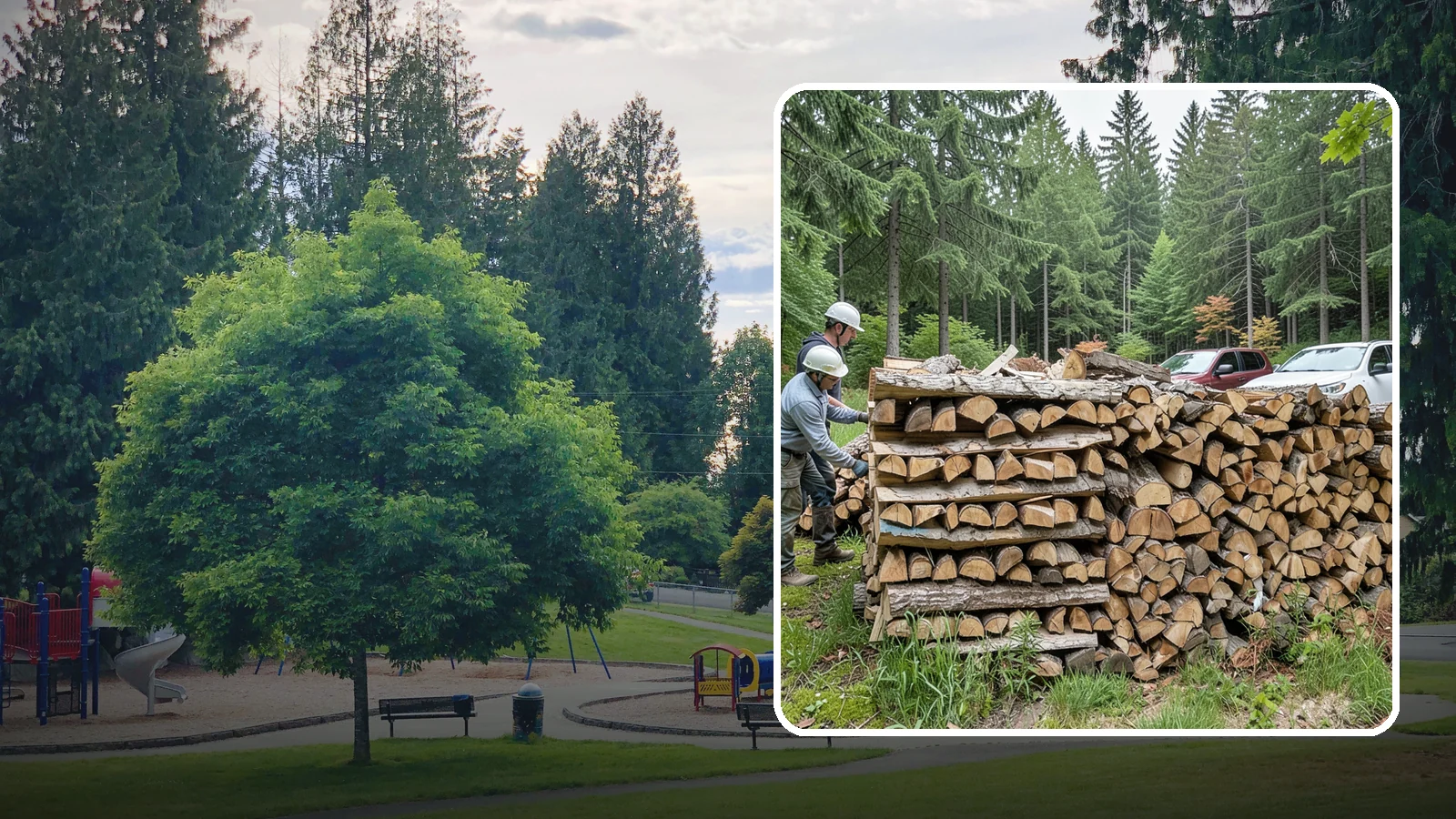 Green Firewood in Bonney Lake, Pierce County, WA - Our green firewood is freshly cut and unseasoned, sold at a lower price for buyers who plan to dry it themselves before burning.