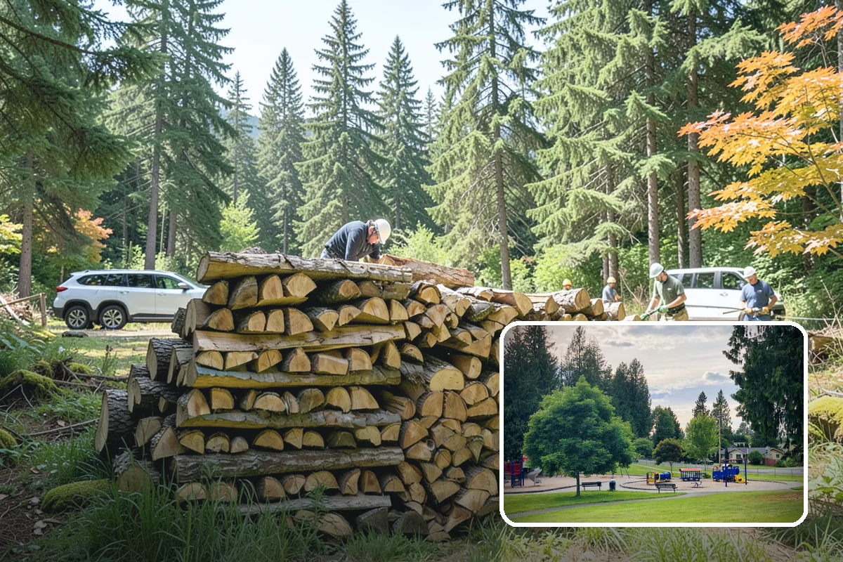 Green Firewood in Bonney Lake, Pierce County, WA - Lowest per-volume price of any option