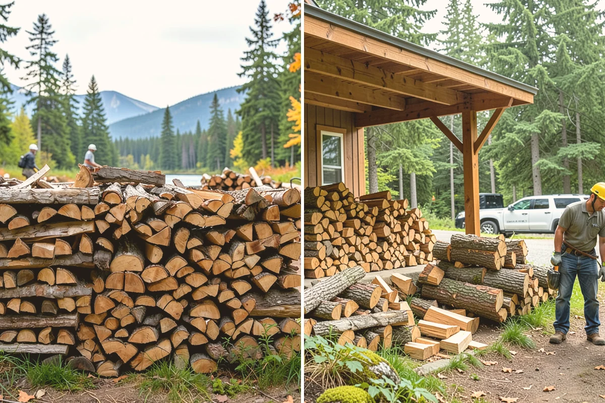 Green Firewood in Bothell, King County, WA - We cut and split fresh wood to your requested size