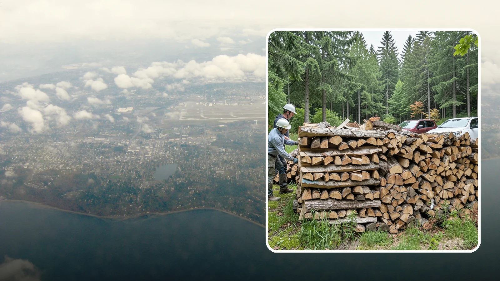 Green Firewood in Burien, King County, WA - Our green firewood is freshly cut and unseasoned, sold at a lower price for buyers who plan to dry it themselves before burning.