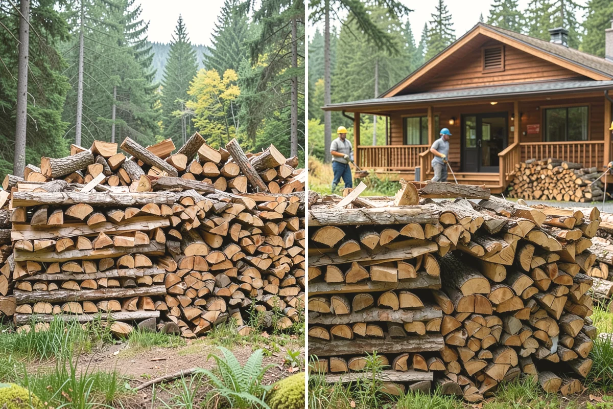 Green Firewood in Burlington, Skagit County, WA - We cut and split fresh wood to your requested size