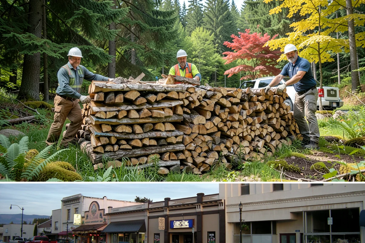 Green Firewood in Burlington, Skagit County, WA - Buy green firewood in spring or early summer so it has the warm, drier months to season before you need it.