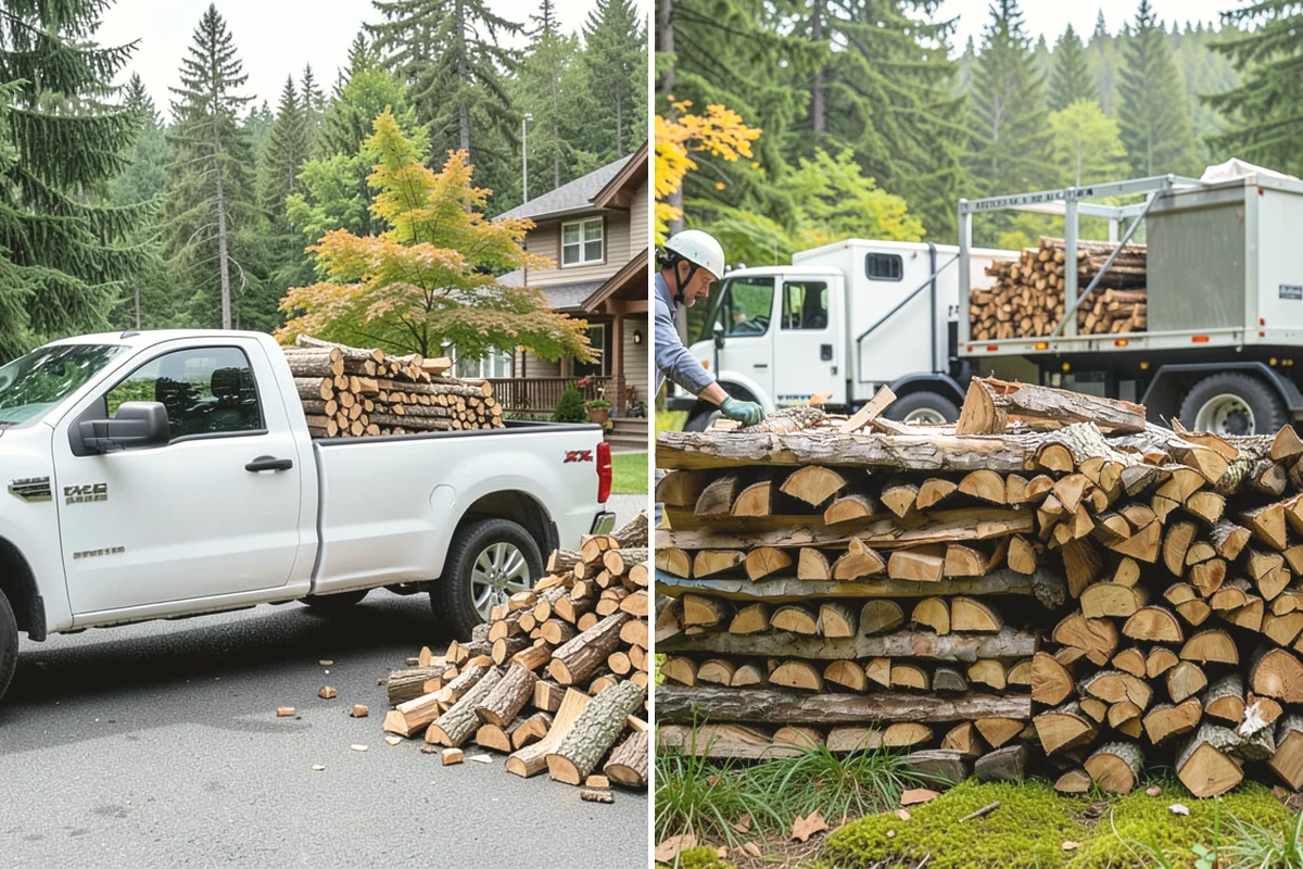 Green Firewood in Carbonado, Pierce County, WA - We cut and split fresh wood to your requested size