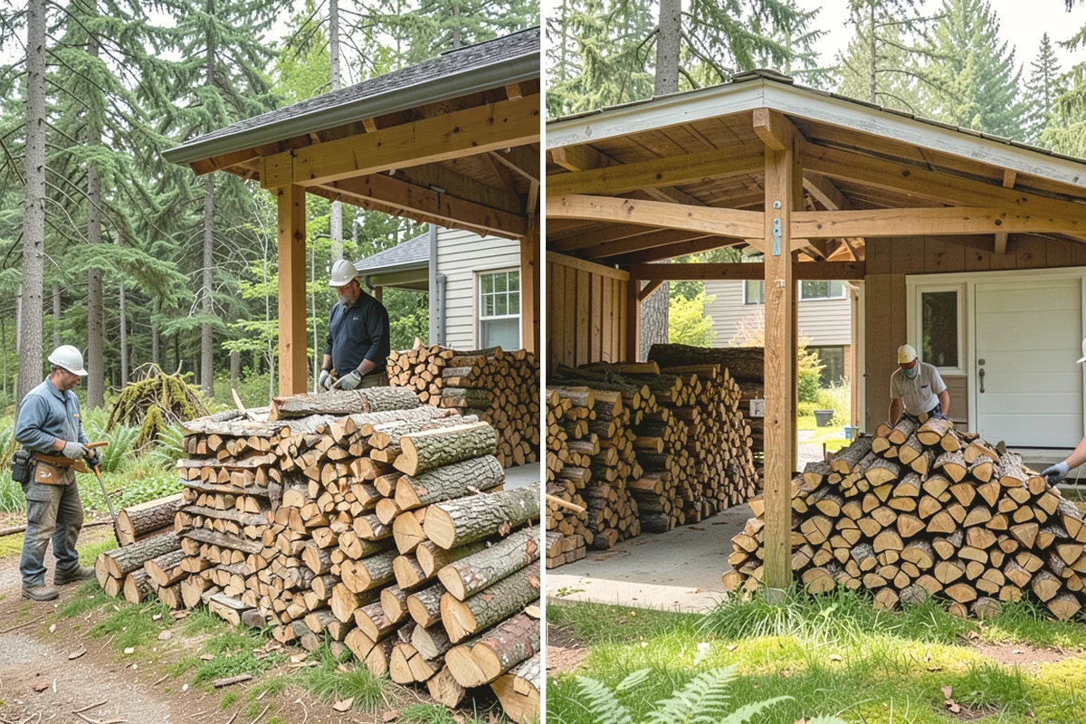 Green Firewood in Carnation, King County, WA - We cut and split fresh wood to your requested size