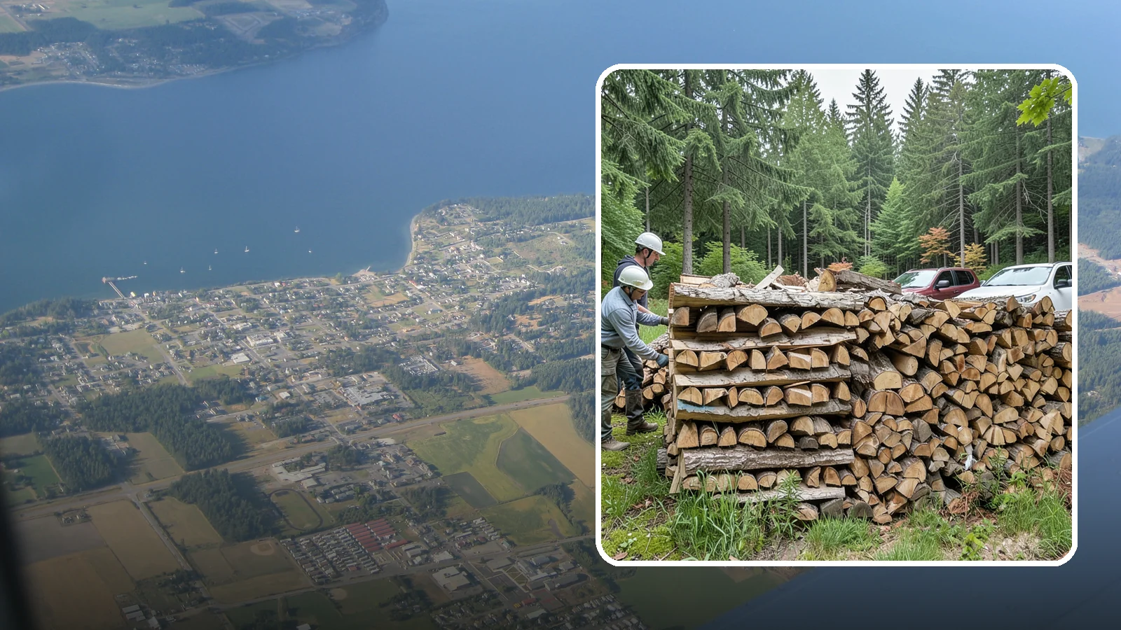 Green Firewood in Coupeville, Island County, WA - Our green firewood is freshly cut and unseasoned, sold at a lower price for buyers who plan to dry it themselves before burning.