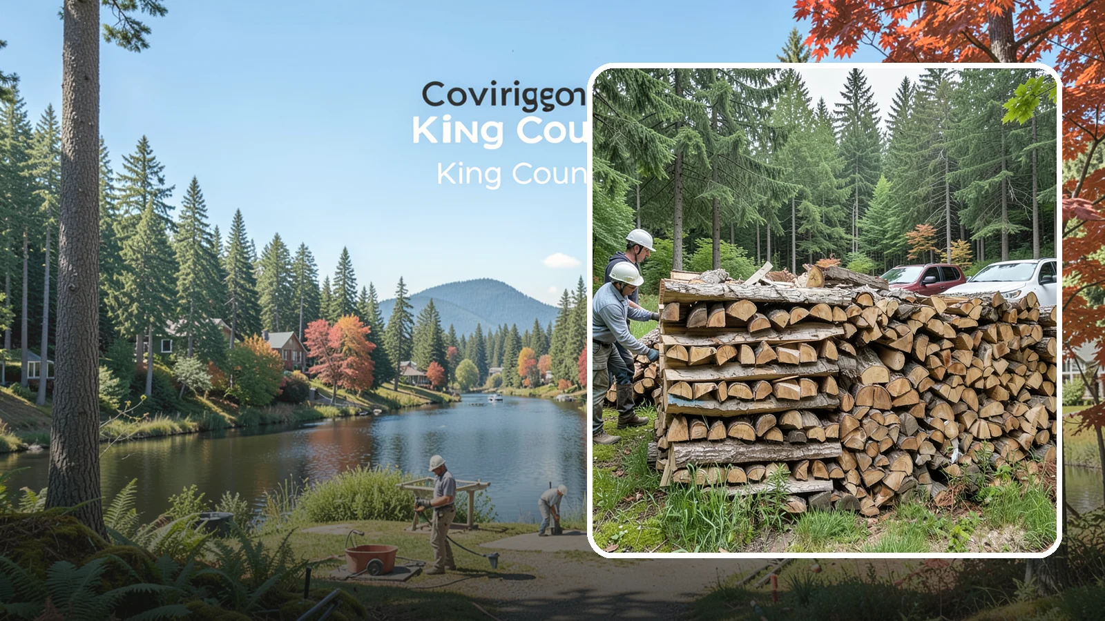 Green Firewood in Covington, King County, WA - Our green firewood is freshly cut and unseasoned, sold at a lower price for buyers who plan to dry it themselves before burning.