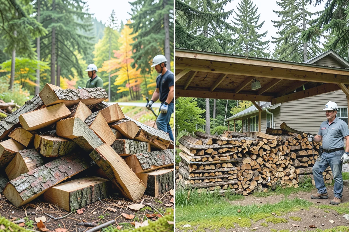 Green Firewood in Darrington, WA - We cut and split fresh wood to your requested size