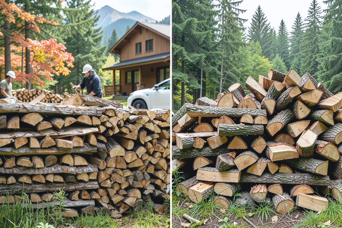 Green Firewood in Des Moines, King County, WA - We cut and split fresh wood to your requested size