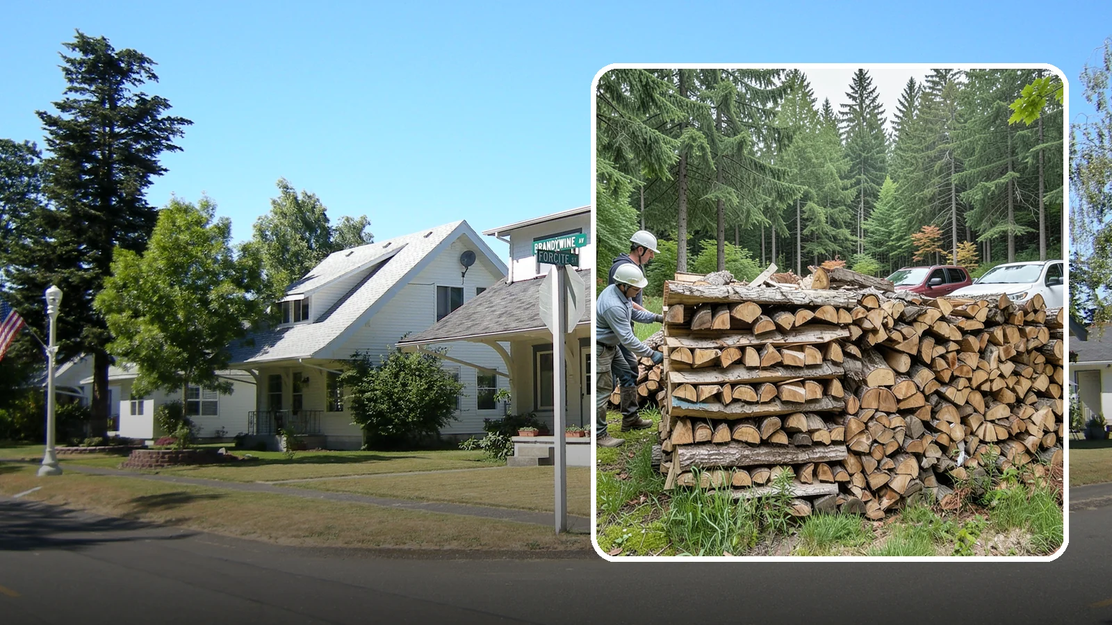 Green Firewood in DuPont, Pierce County, WA - Our green firewood is freshly cut and unseasoned, sold at a lower price for buyers who plan to dry it themselves before burning.
