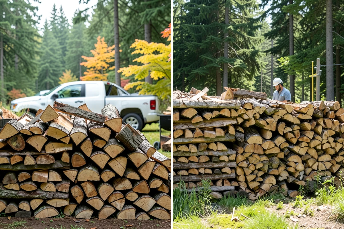 Green Firewood in DuPont, Pierce County, WA - We cut and split fresh wood to your requested size