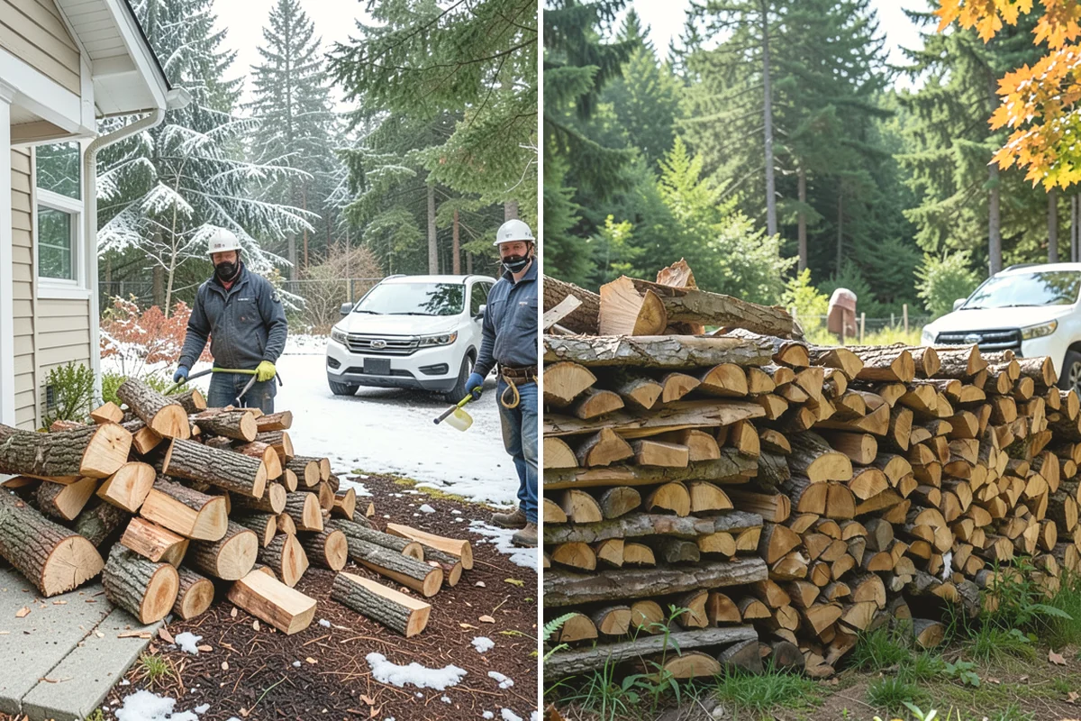 Green Firewood in Edgewood, WA - We cut and split fresh wood to your requested size