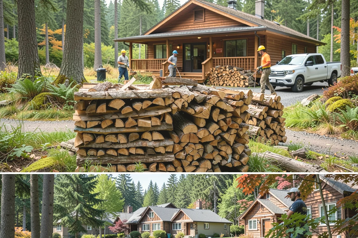 Green Firewood in Edgewood, WA - Buy green firewood in spring or early summer so it has the warm, drier months to season before you need it.