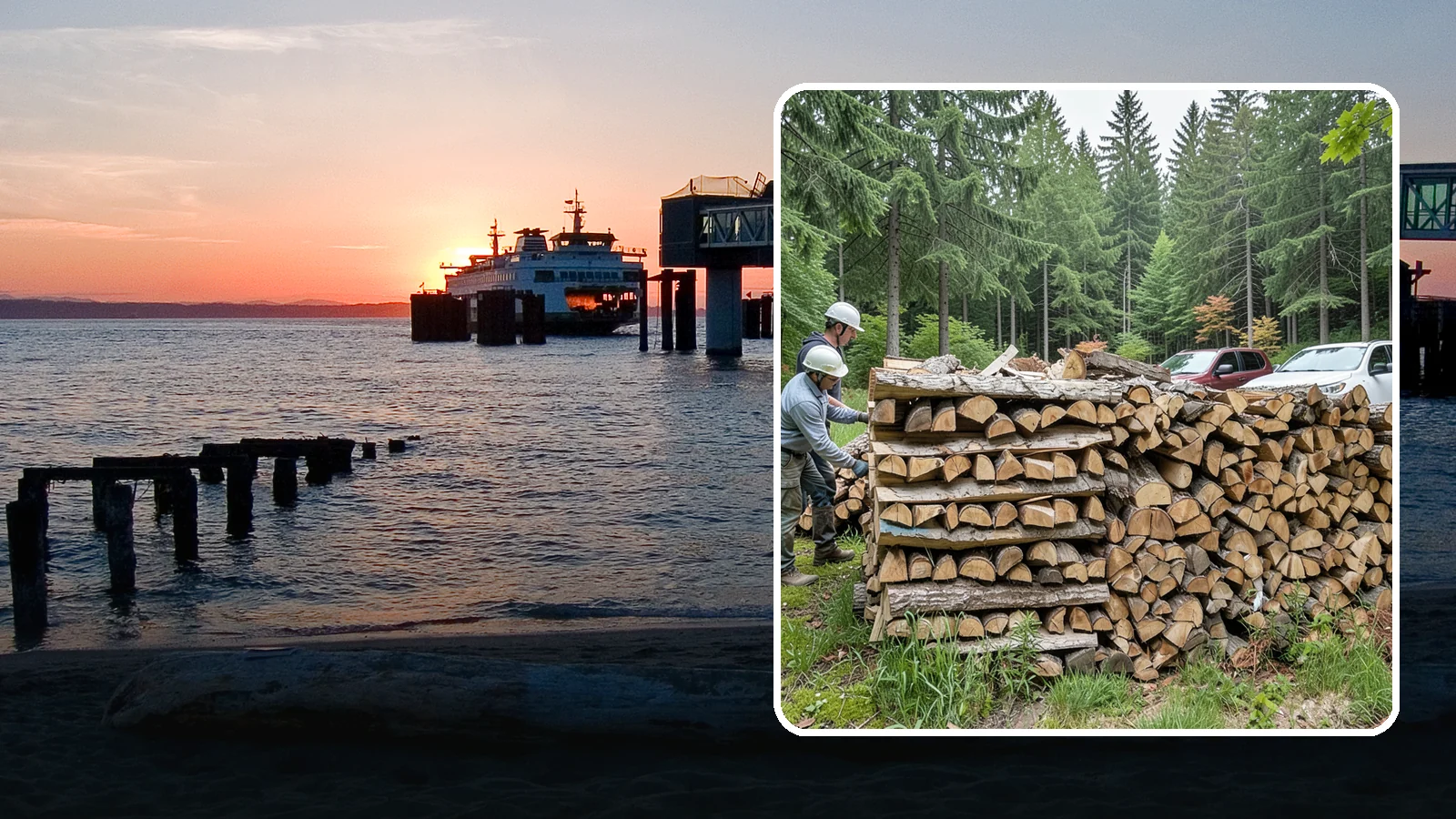 Green Firewood in Edmonds, Snohomish County, WA - Our green firewood is freshly cut and unseasoned, sold at a lower price for buyers who plan to dry it themselves before burning.