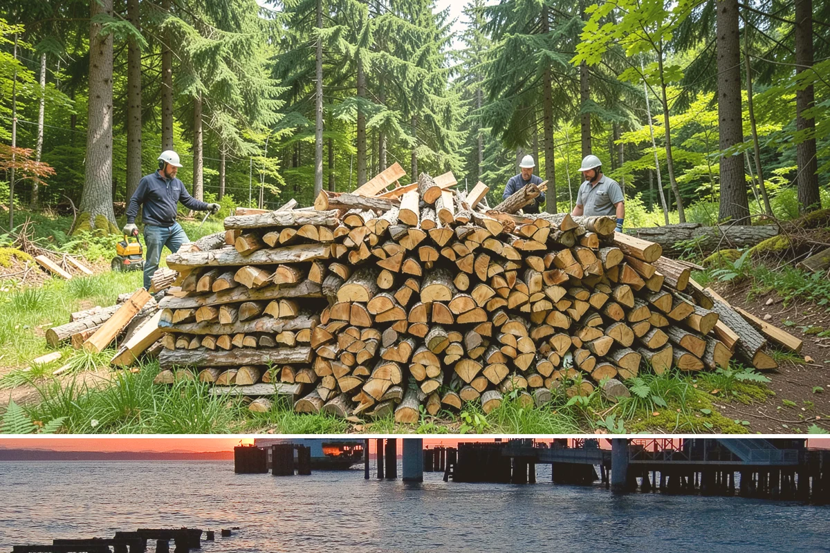 Green Firewood in Edmonds, Snohomish County, WA - Buy green firewood in spring or early summer so it has the warm, drier months to season before you need it.