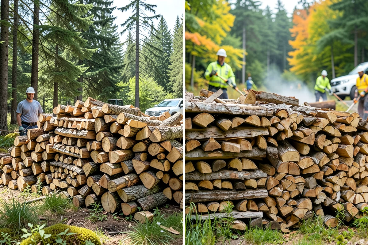 Green Firewood in Enumclaw, King County, WA - We cut and split fresh wood to your requested size