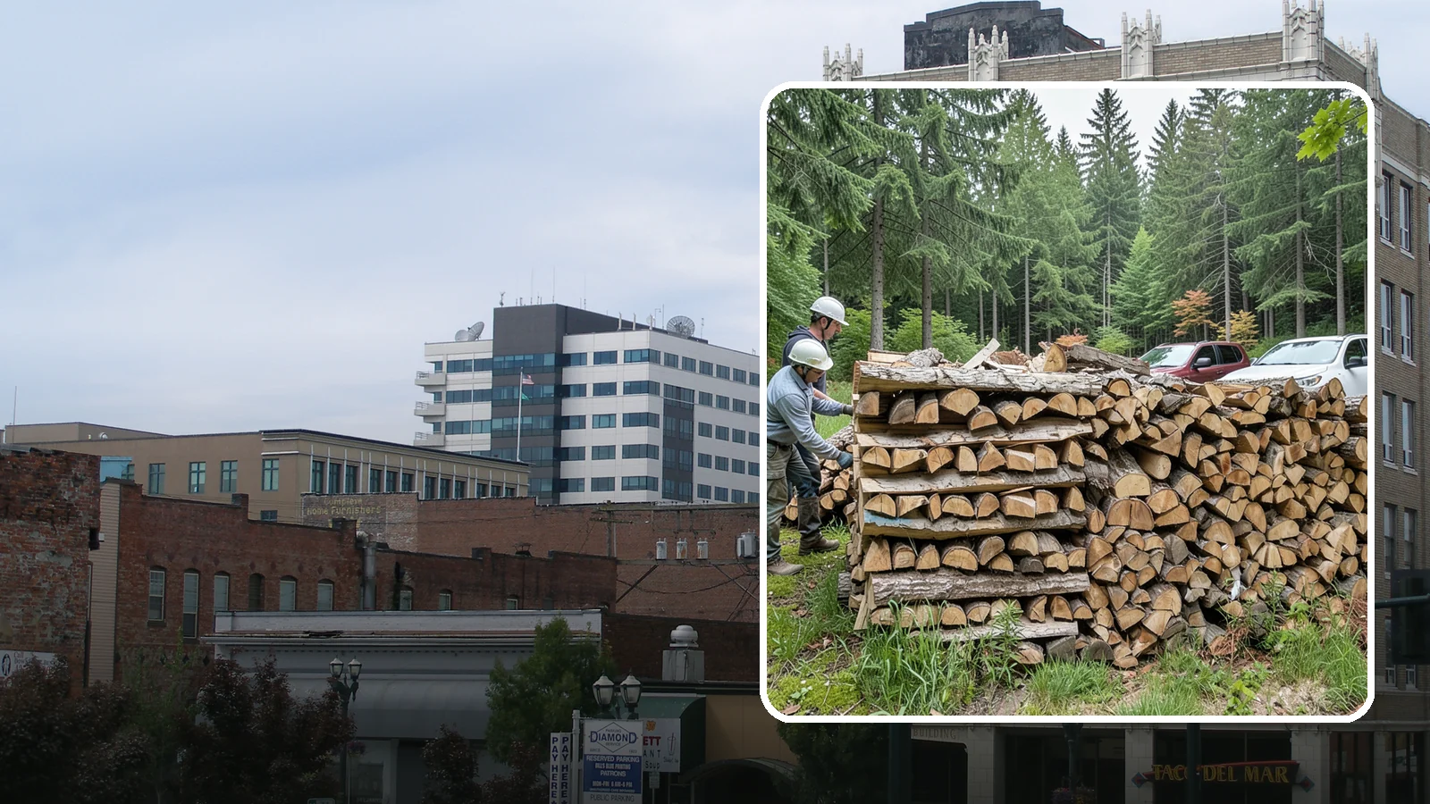 Green Firewood in Everett, Snohomish County, WA - Our green firewood is freshly cut and unseasoned, sold at a lower price for buyers who plan to dry it themselves before burning.